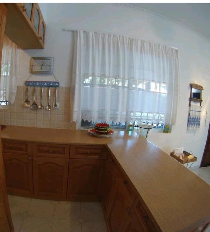 Blue & White Maisonette Over The Sea Near Sounio Sounion Exterior foto
